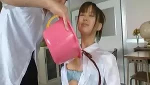 Teacher pervert wants to have her titties all wet