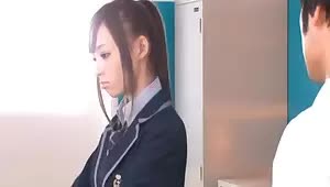 Surprising her teacher with an unexpected handjob